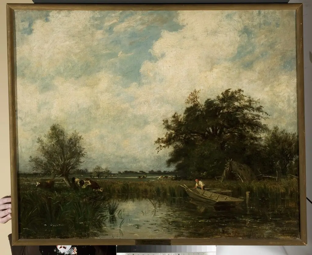 Landscape with a pond