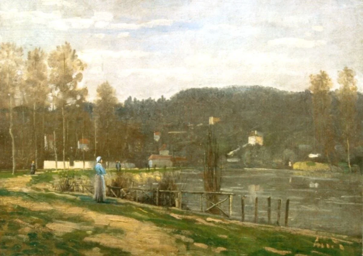 Peisaj din Franța, by Ion Andreescu, unspecified, 1876