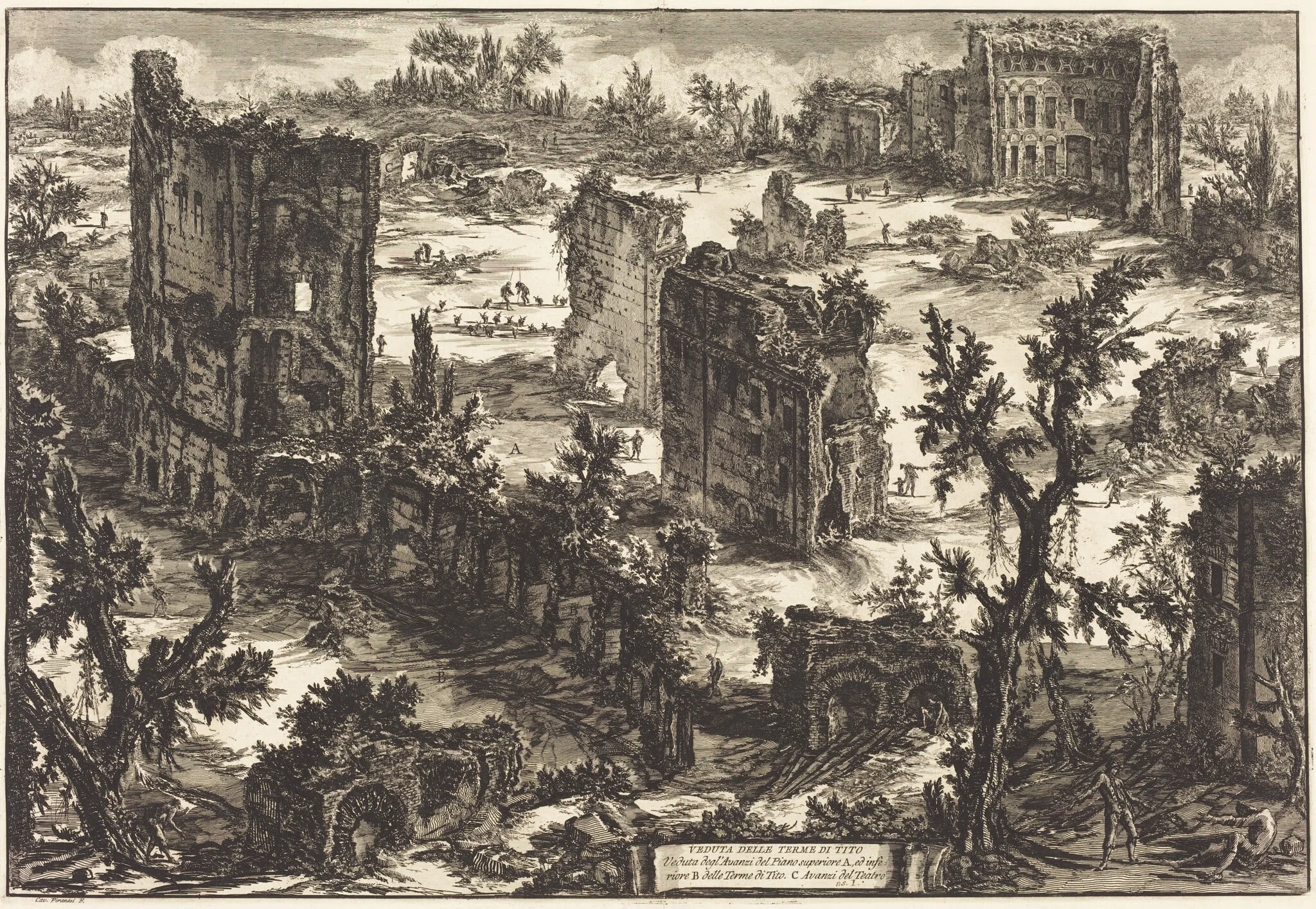 Veduta delle Terme di Tito