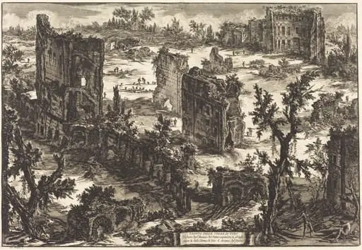 Veduta delle Terme di Tito