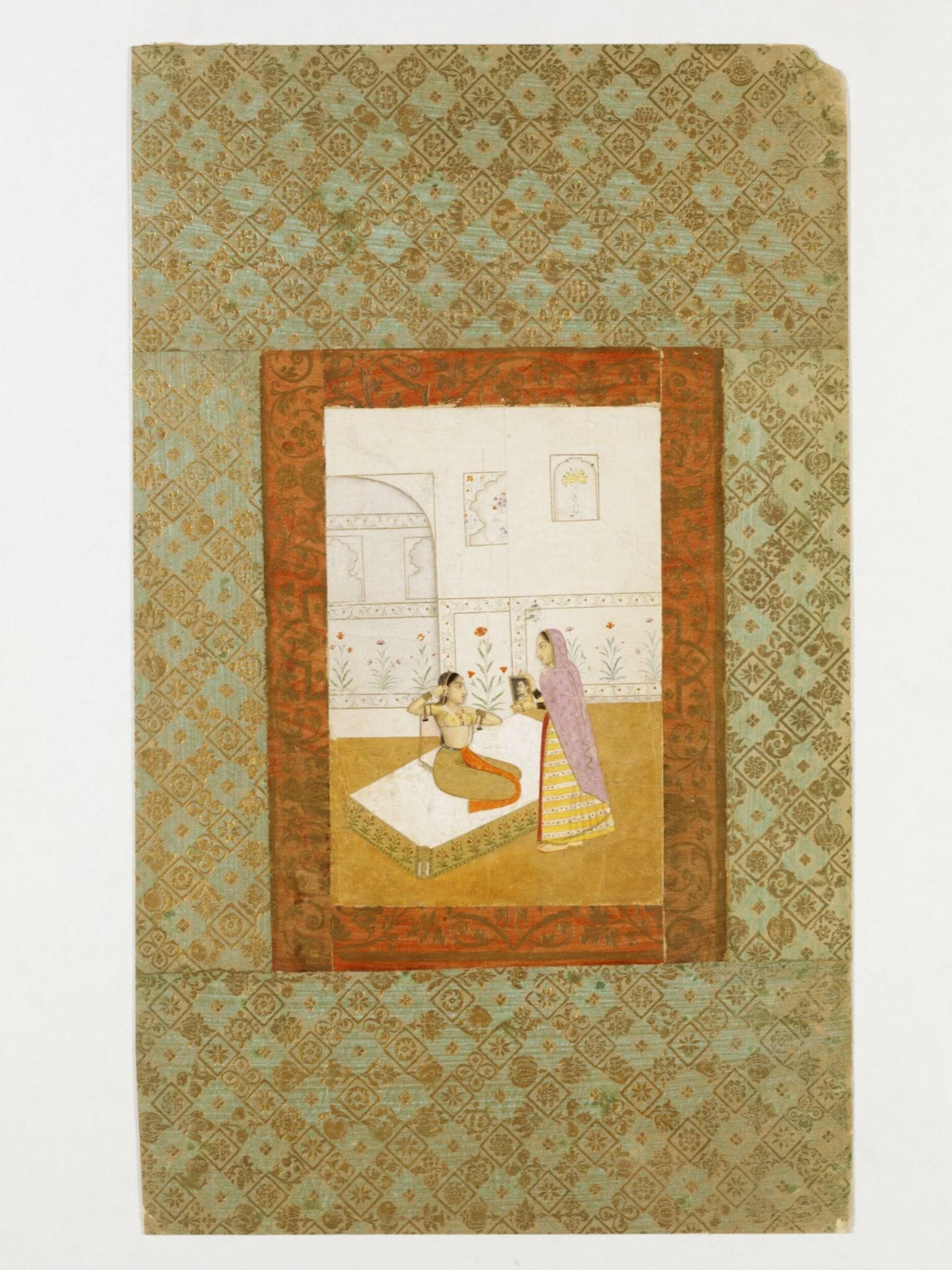 Vilavali Ragini, by Unknown, paint, 1760