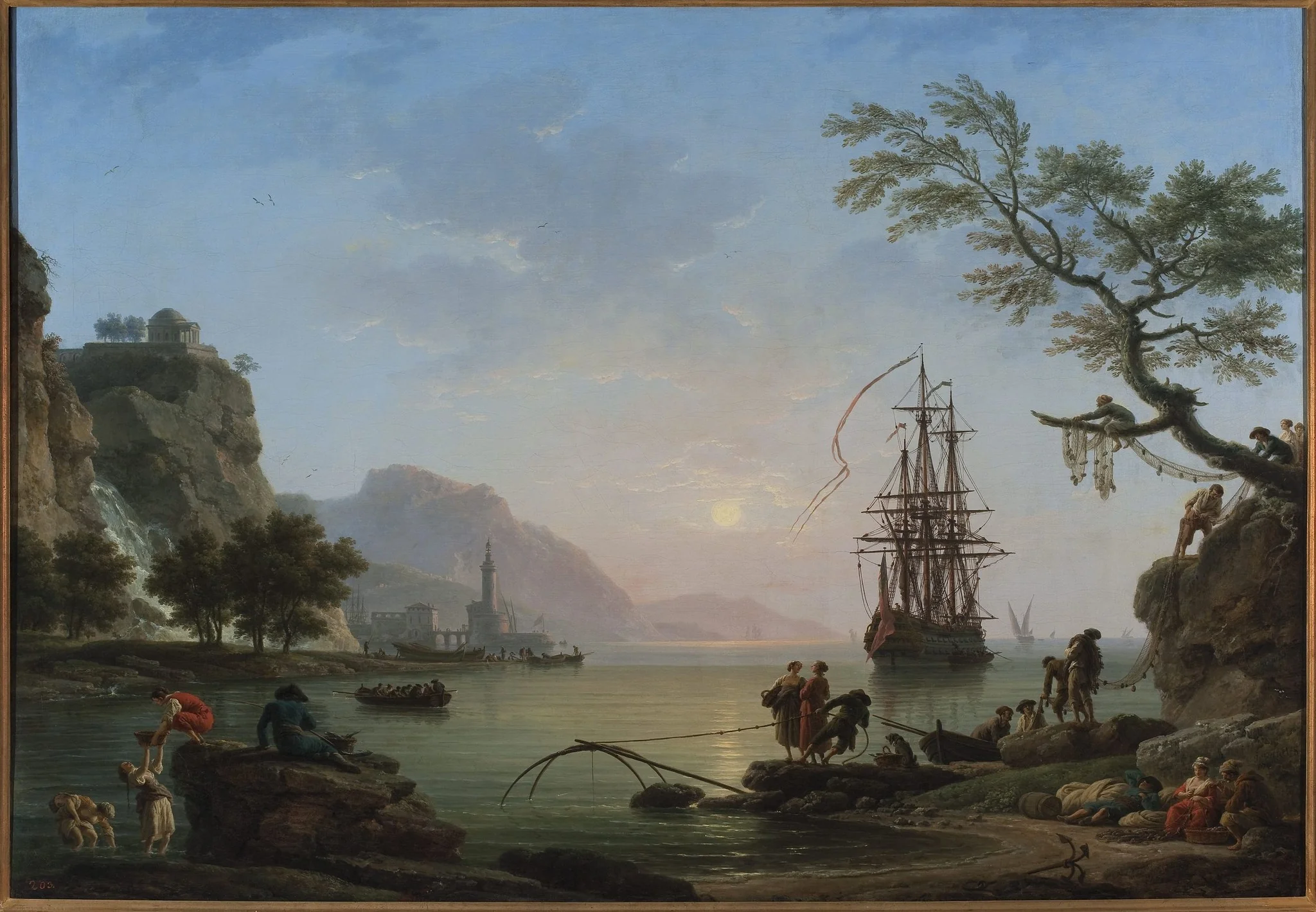 Fishing port at dawn (Morning)