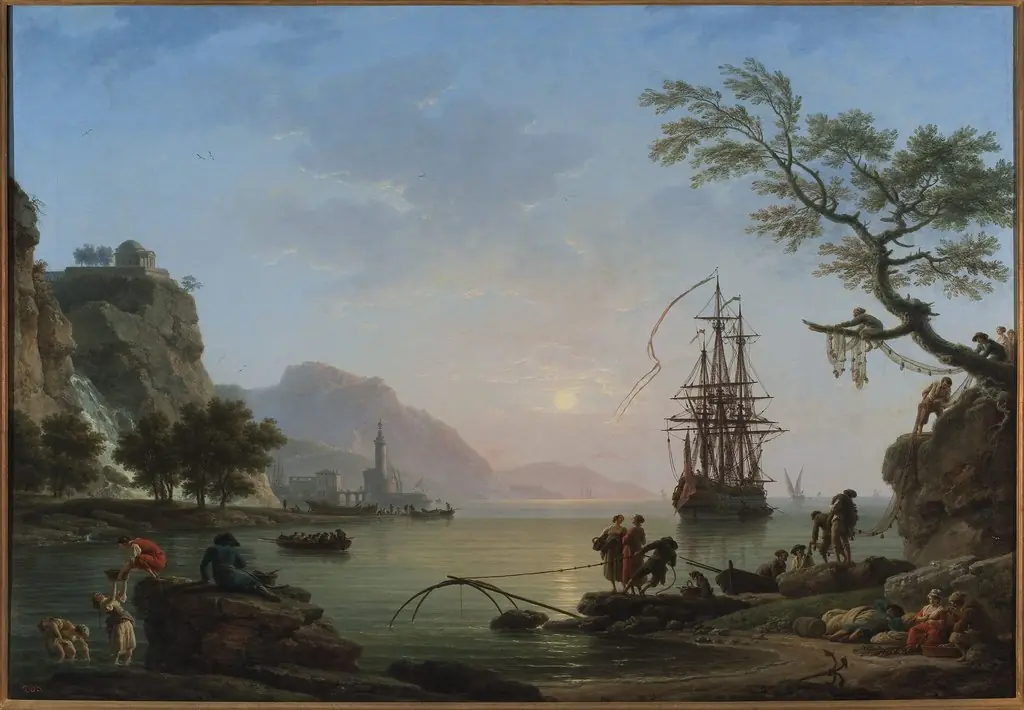 Fishing port at dawn (Morning)