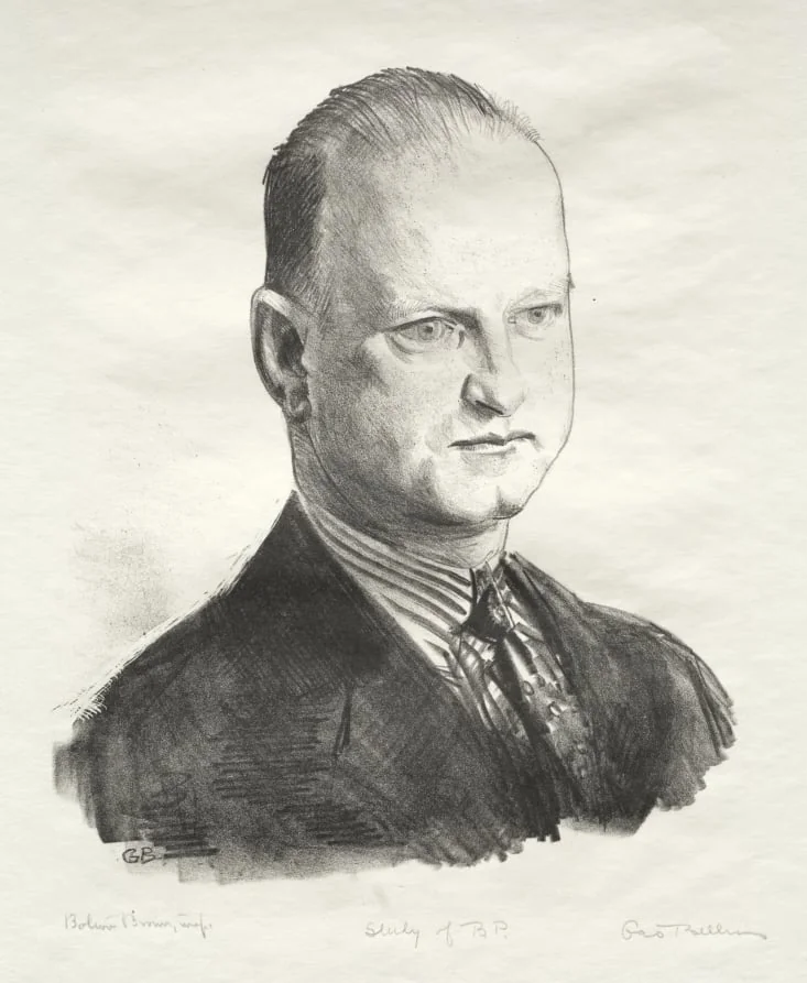 Study of B. P., by George Bellows, 1924