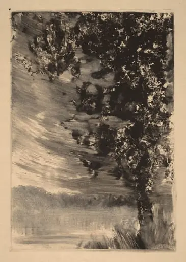 Moonlit Landscape with Tree at the Right