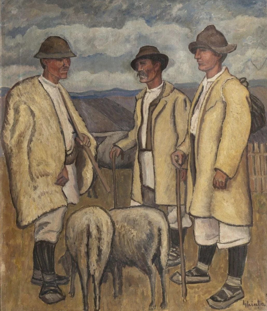 Ciobani, by Dumitru Ghiață, unspecified, 1925