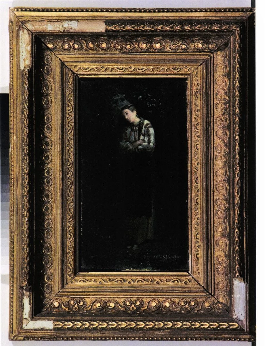 Țărăncuță în peisaj, by Sava Henția, 1881