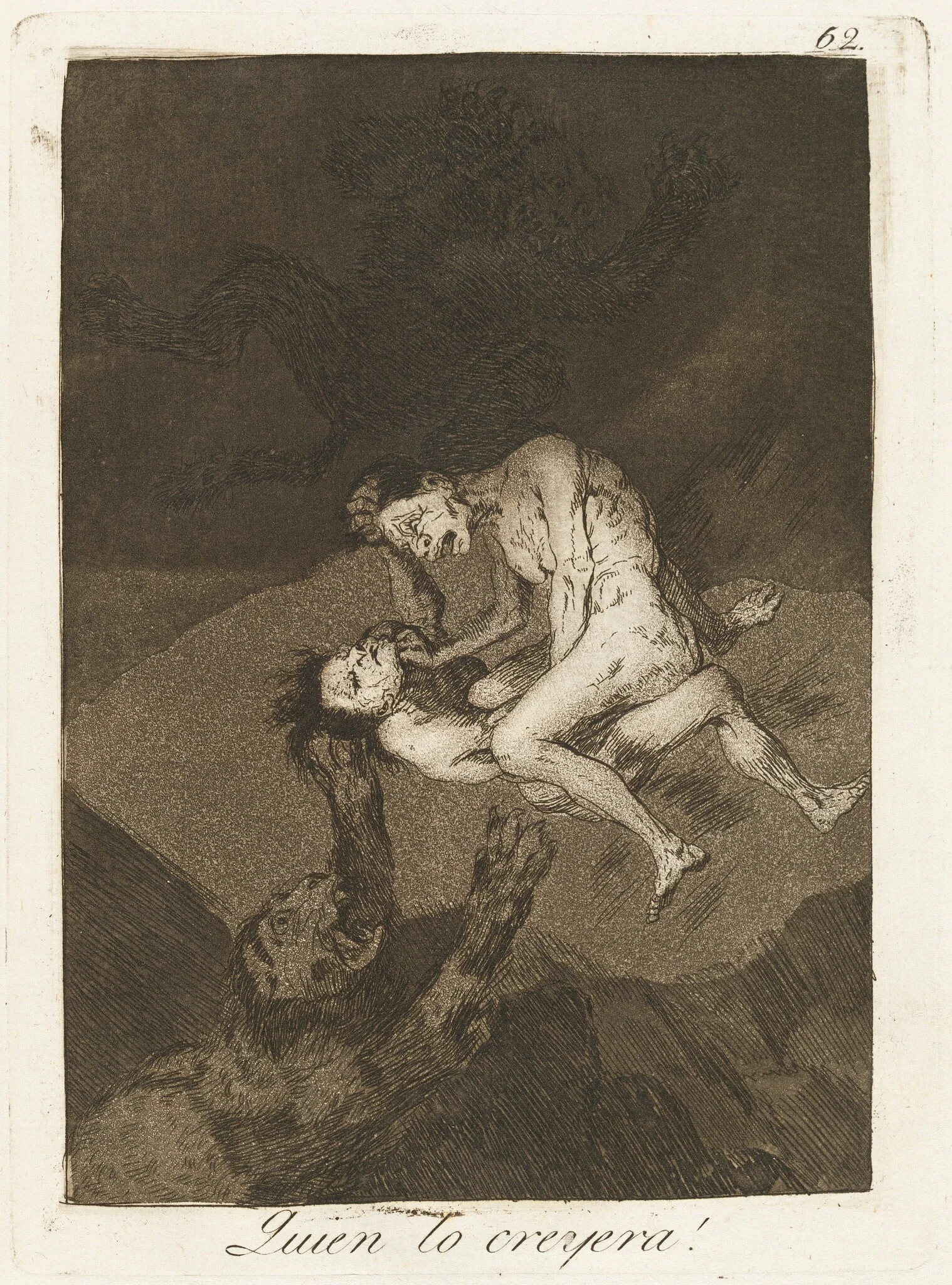 Quien lo creyera! (Who Would Have Thought It!), by Francisco Goya, ink, 1799