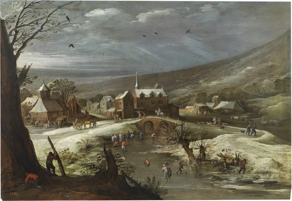 Landscape with Skaters