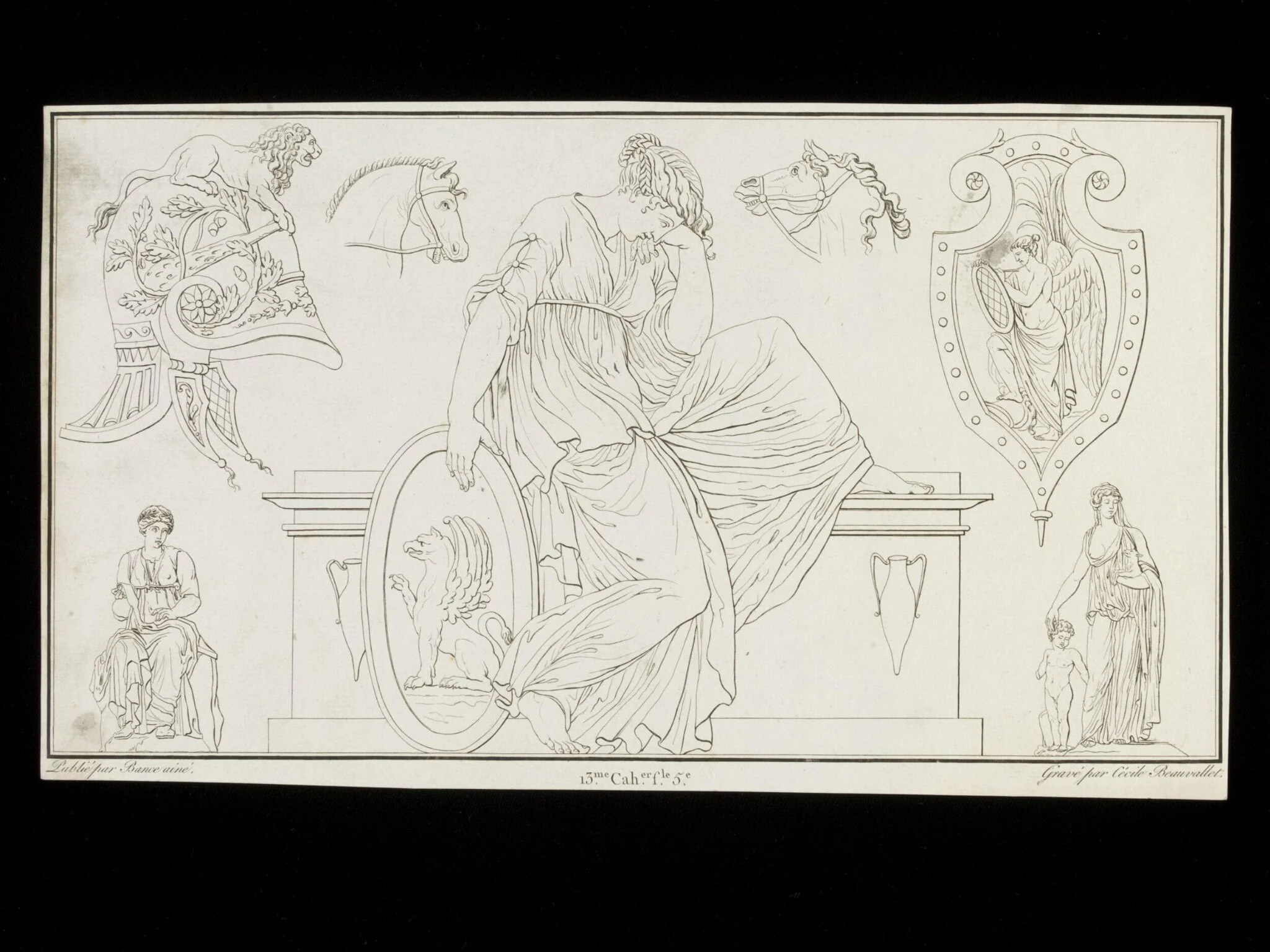 Fragments d'Architecture, Sculpture et Peinture dans le Style antique