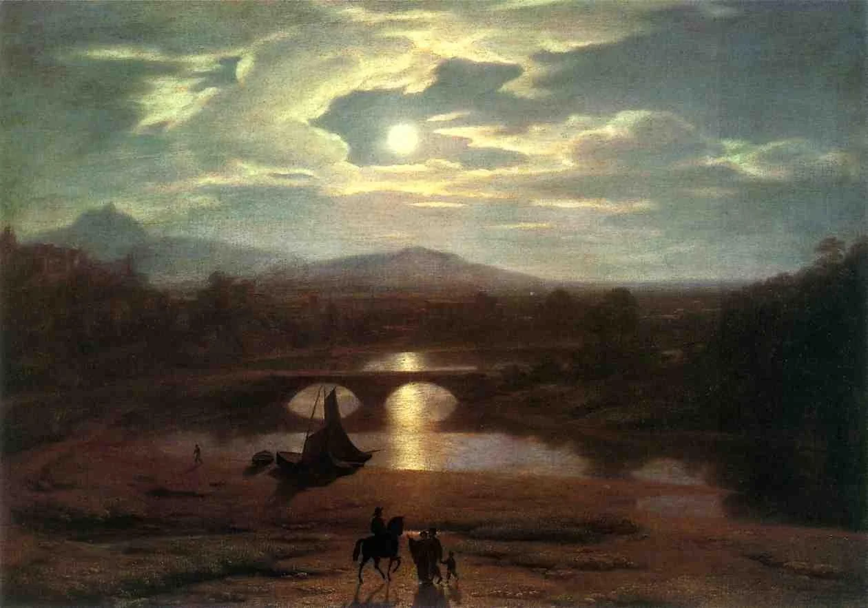 Moonlight, by Washington Allston, oil, 1819