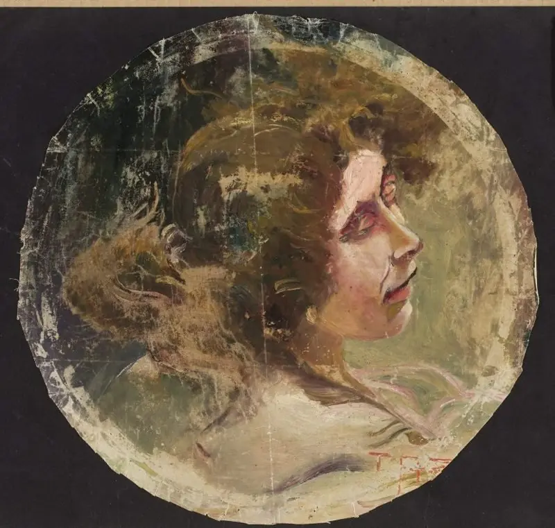 Sketch of a woman’s head