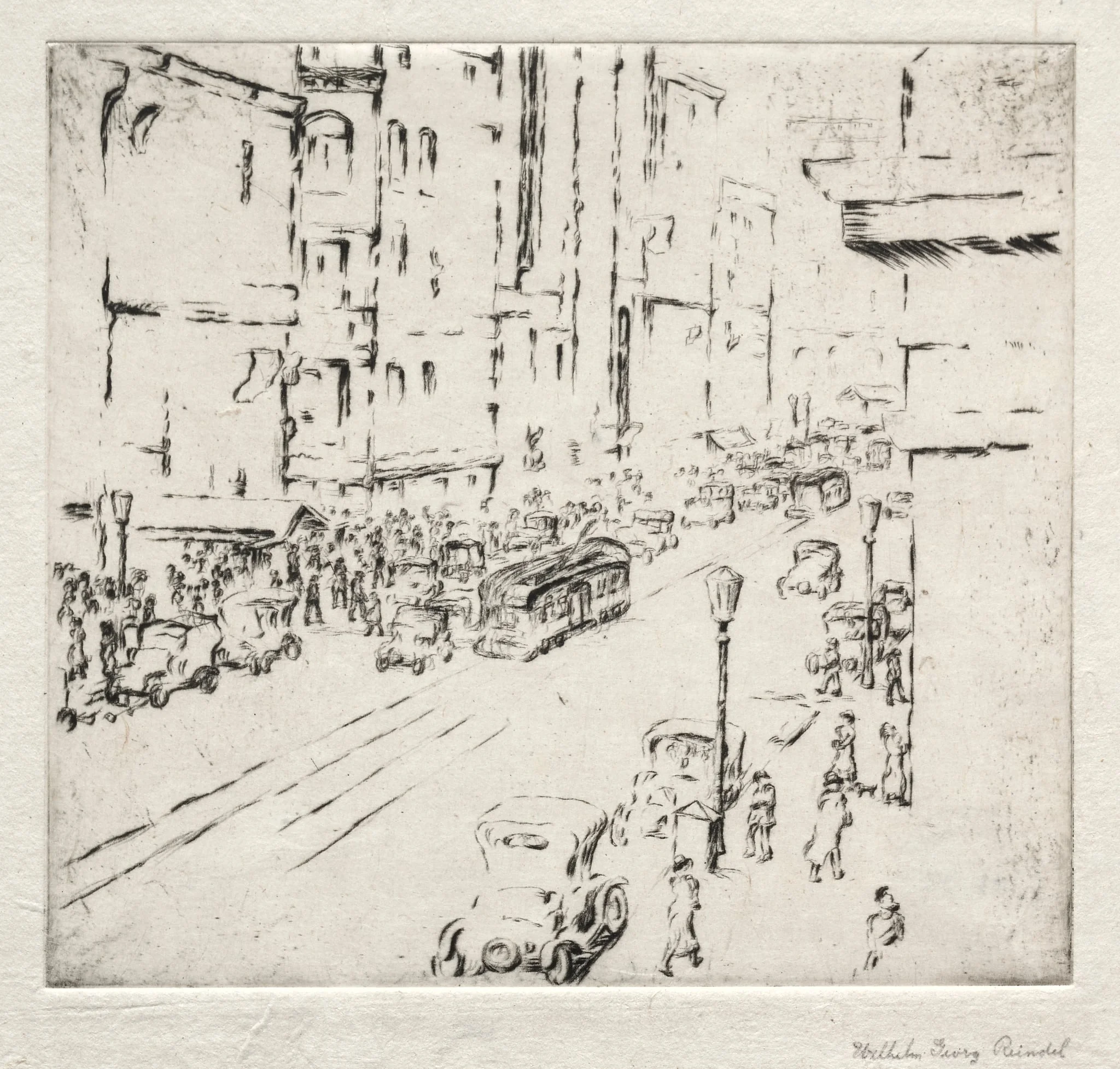 The Avenue, by William George Reindel, 1918