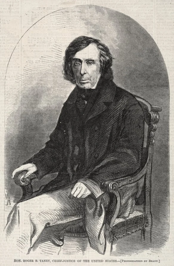 Hon. Roger B. Taney, Chief Justice of the United States, by Winslow Homer, 1860