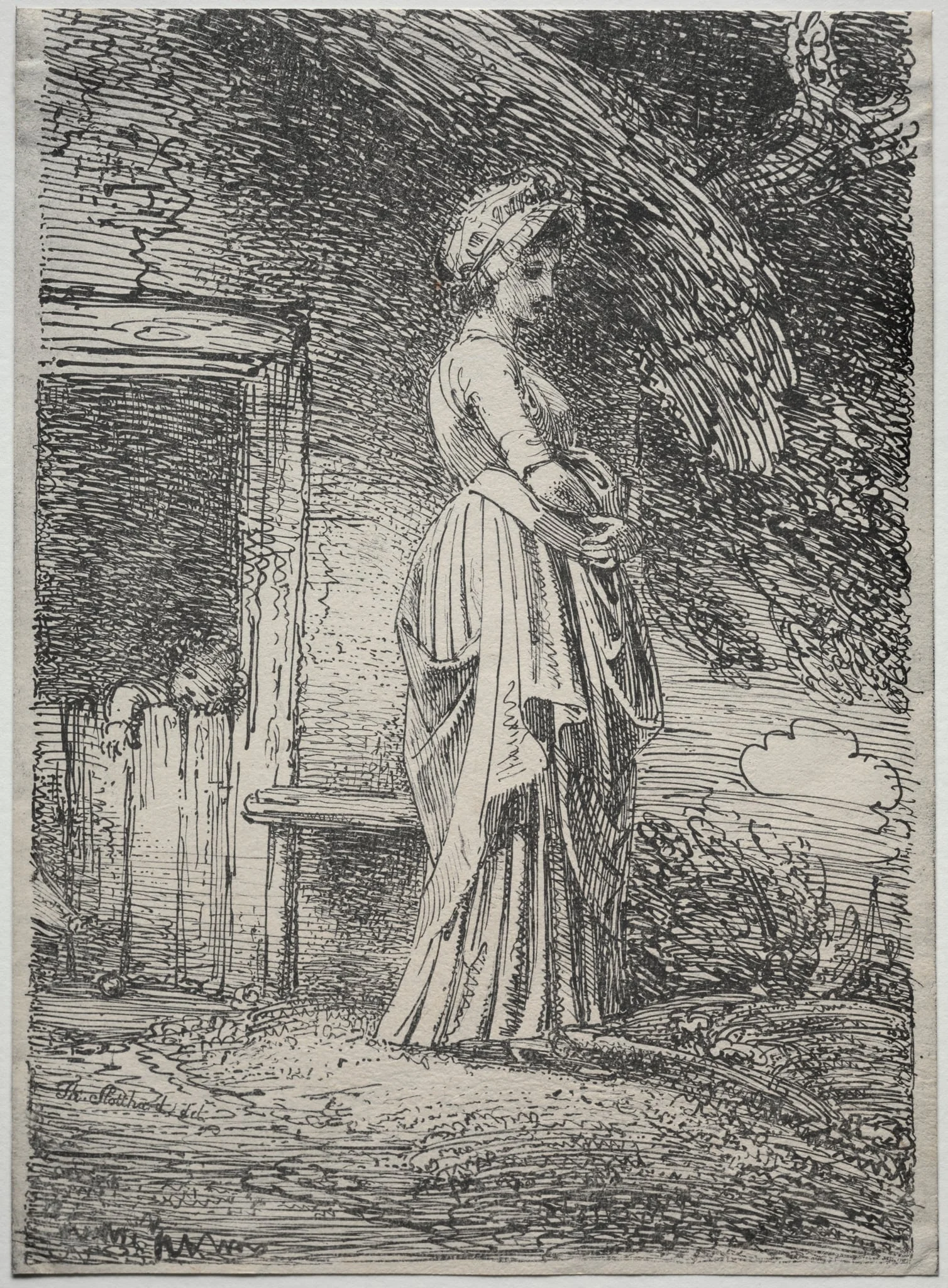 Specimens of Polyautography:  The Lost Apple, by Thomas Stothard, 1803