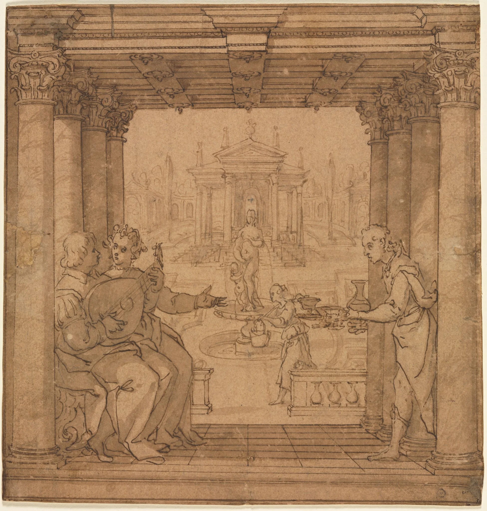 Illustration from Torquato Tasso's Gerusalemme Liberata, by Bernardo Castello, 1588