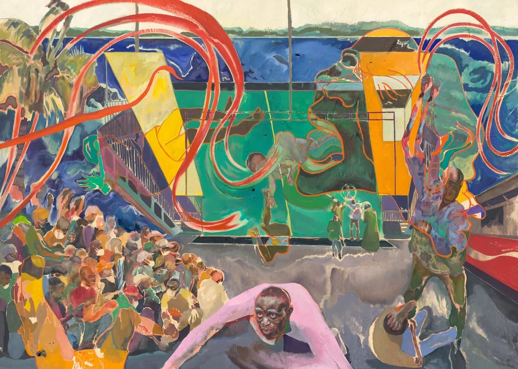 Untitled, by Michael Armitage, oil, 2022