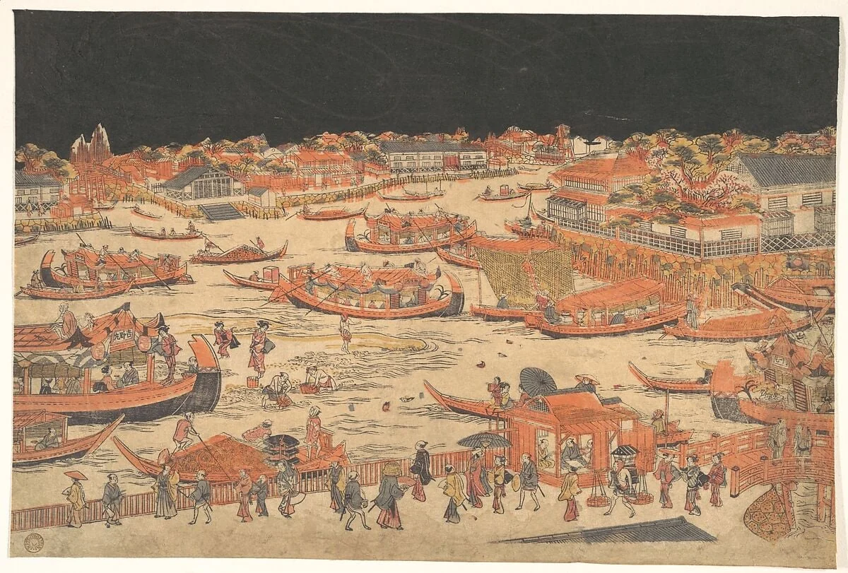 Untitled, by Utagawa Toyoharu, ink, 1805