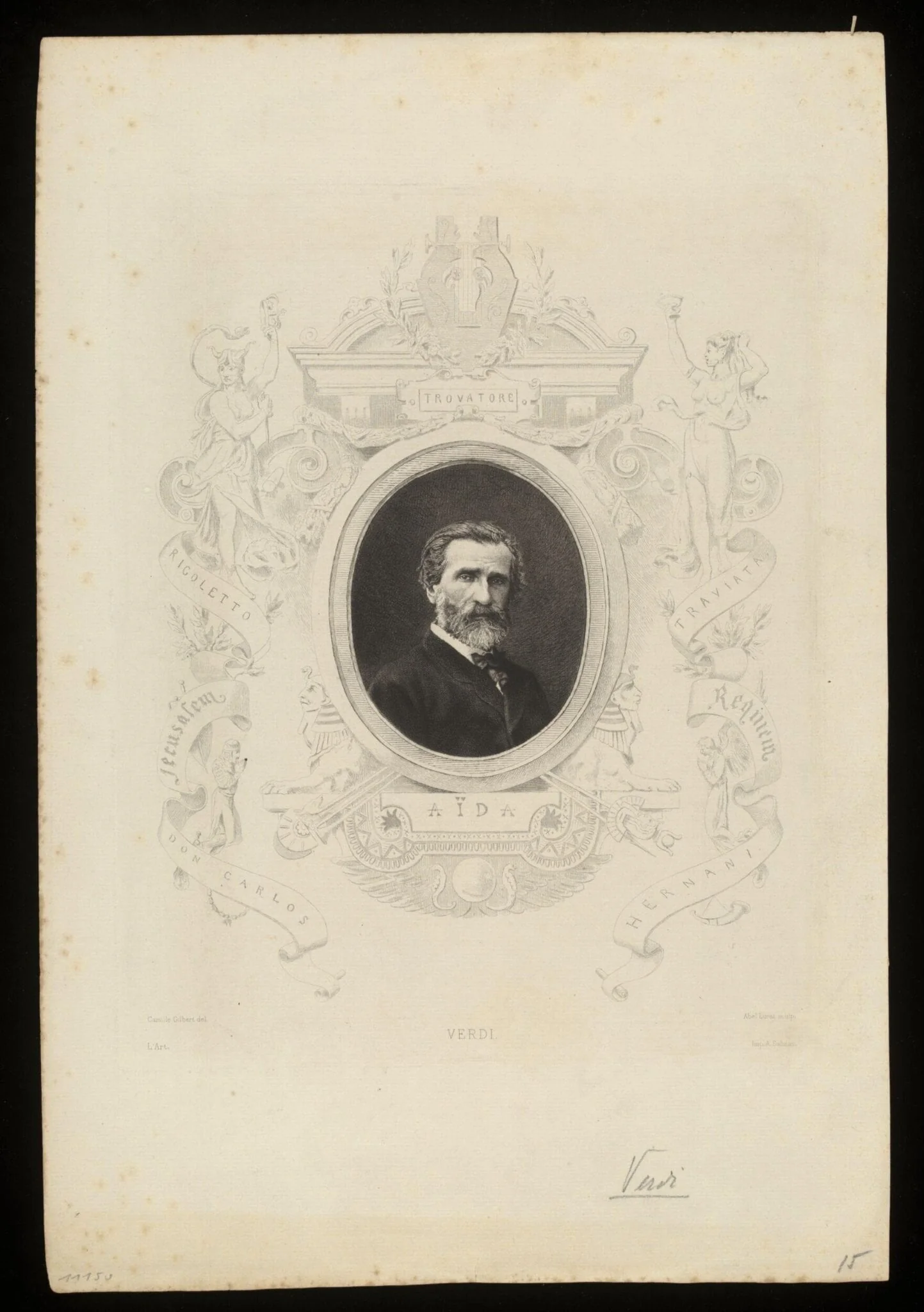 H Beard Print Collection, by Camille Gilbert, 1850