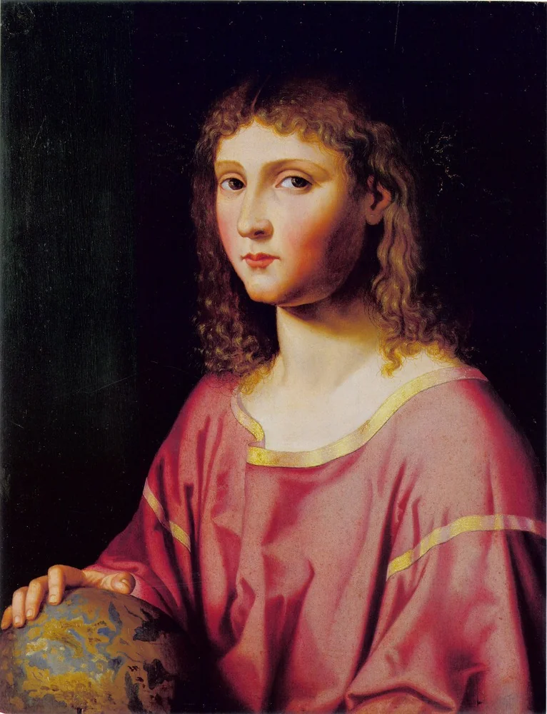The Infant Christ as Salvator Mundi, by Unknown, paint, 1524