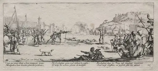 The Large Miseries of War:  The Firing Squad