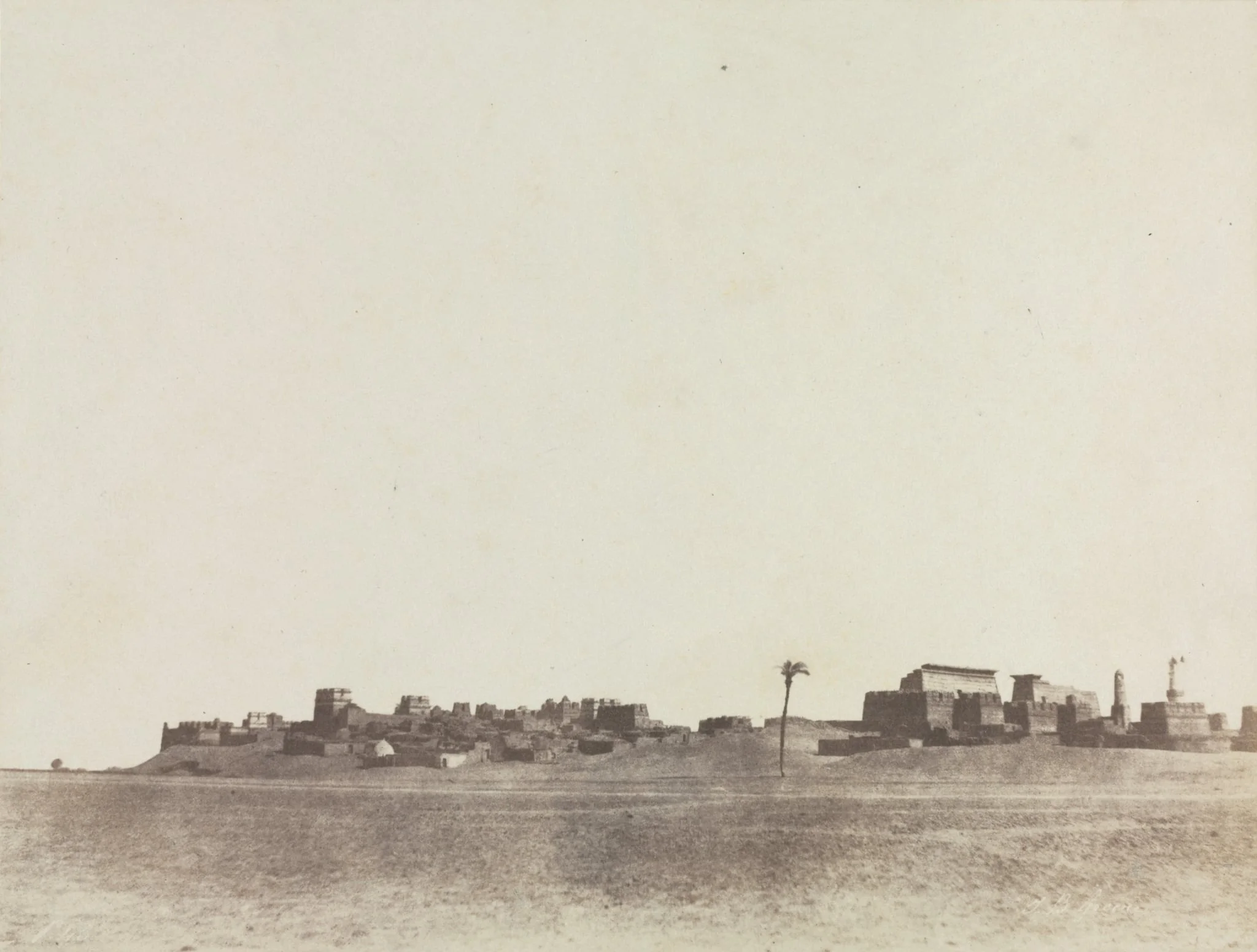View of Luxor, by John Beasley Greene, 1854