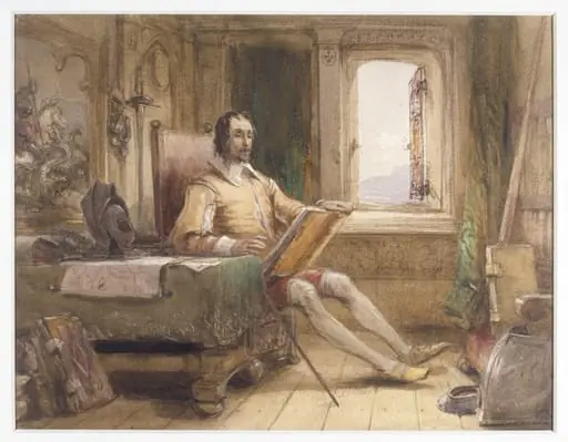 Don Quixote in his Study