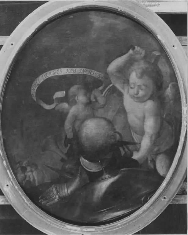 Amor bei Vulkan (oval)
