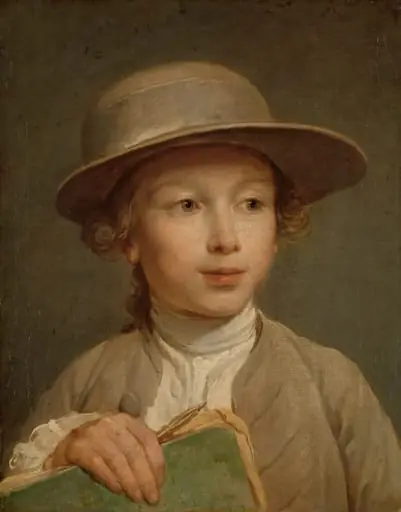 Boy with a Drawing Book