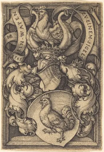 Coat of Arms with a Cock