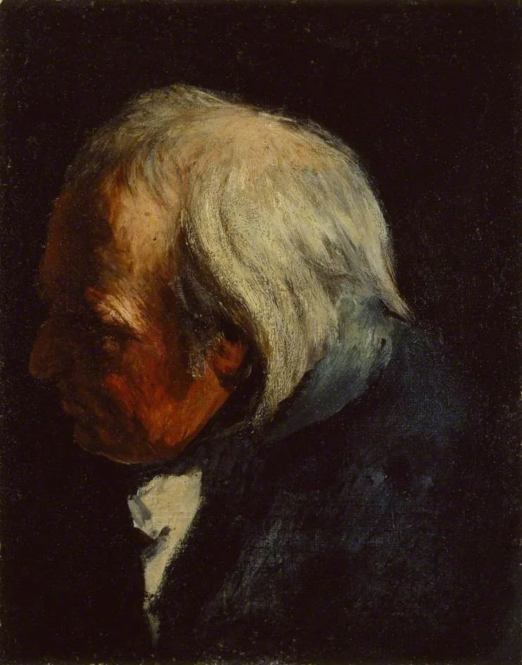 Study of the Head of the old Lieutenant, by John Pettie, oil, 1876