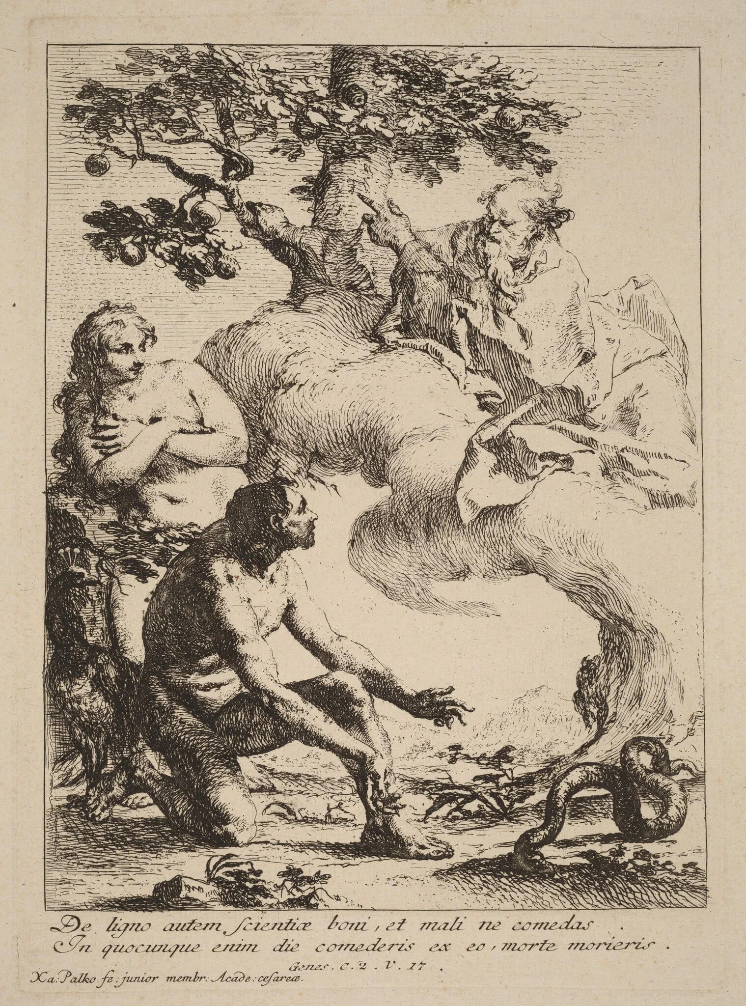 God Commanding Adam and Eve