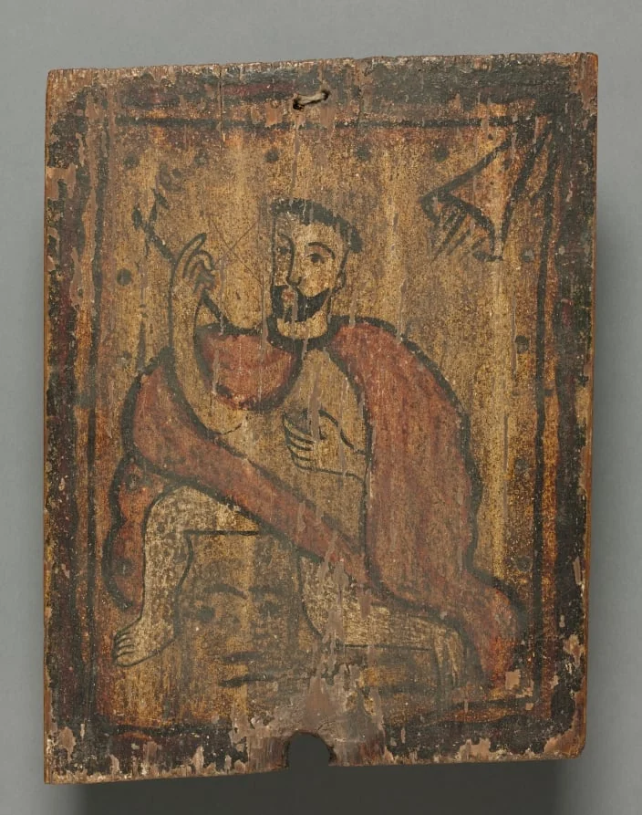 San Geronimo:  santo de retablo, by Unknown, unspecified, 1700