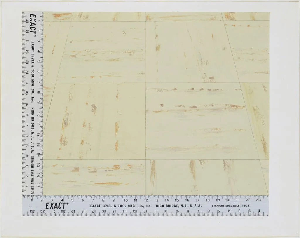 Untitled, by Sylvia Plimack Mangold, graphite, 1976