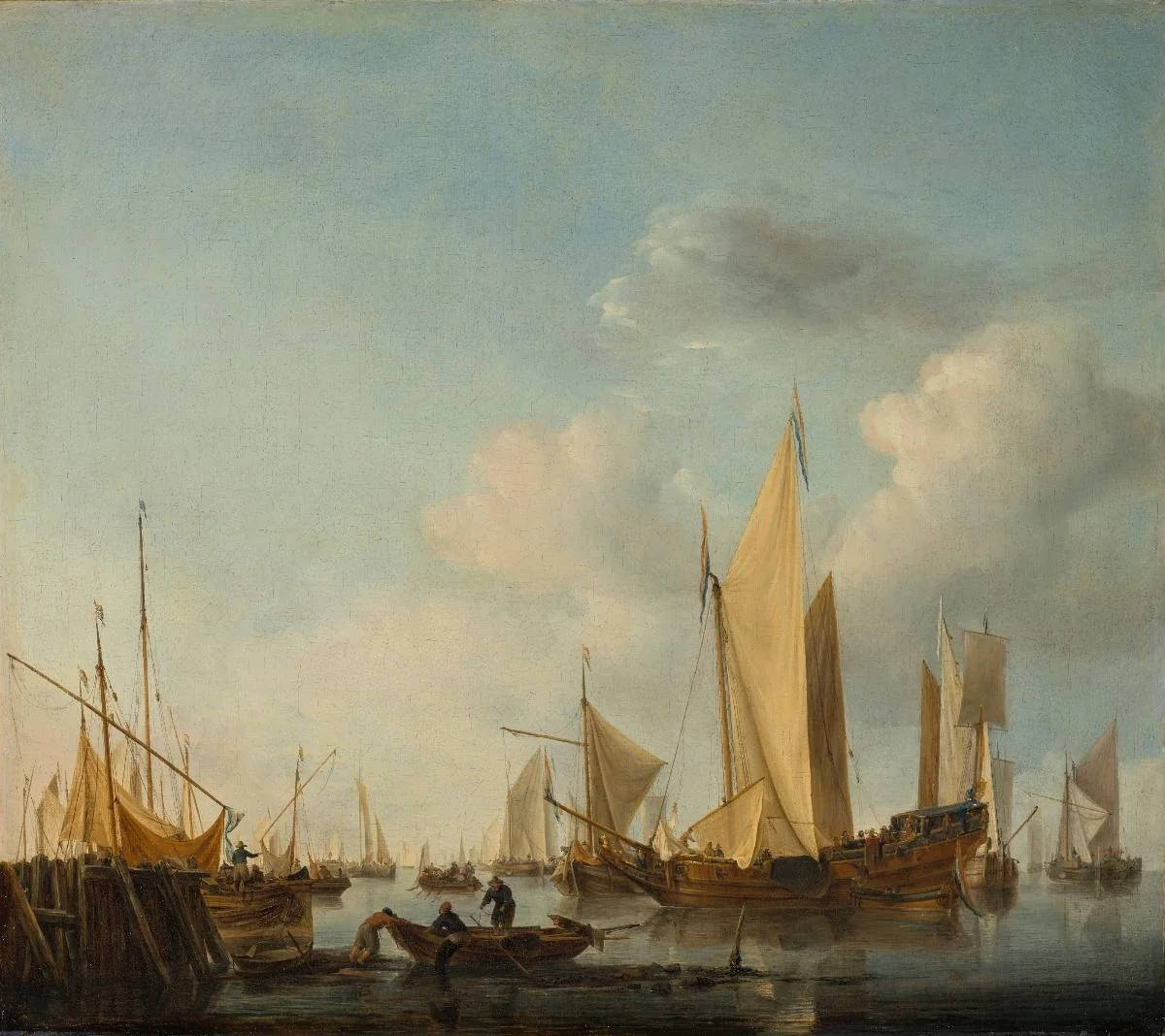 Q131586541, by Willem van de Velde the Younger, oil, 1660