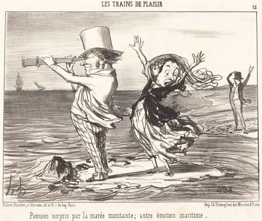Parisiens surpris par la marée...