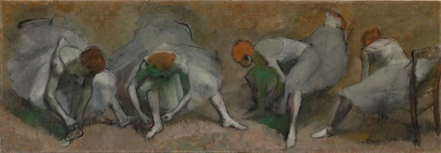 Frieze of Dancers, by Edgar Degas, unspecified, 1895