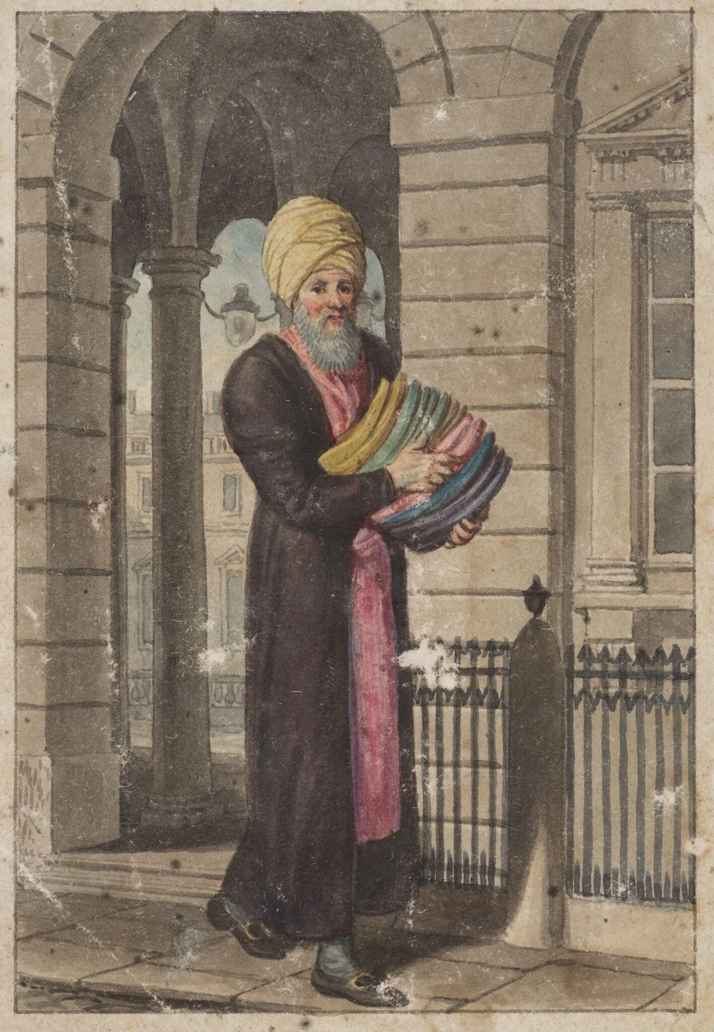 Slippers, by William Marshall Craig, watercolor, 1804