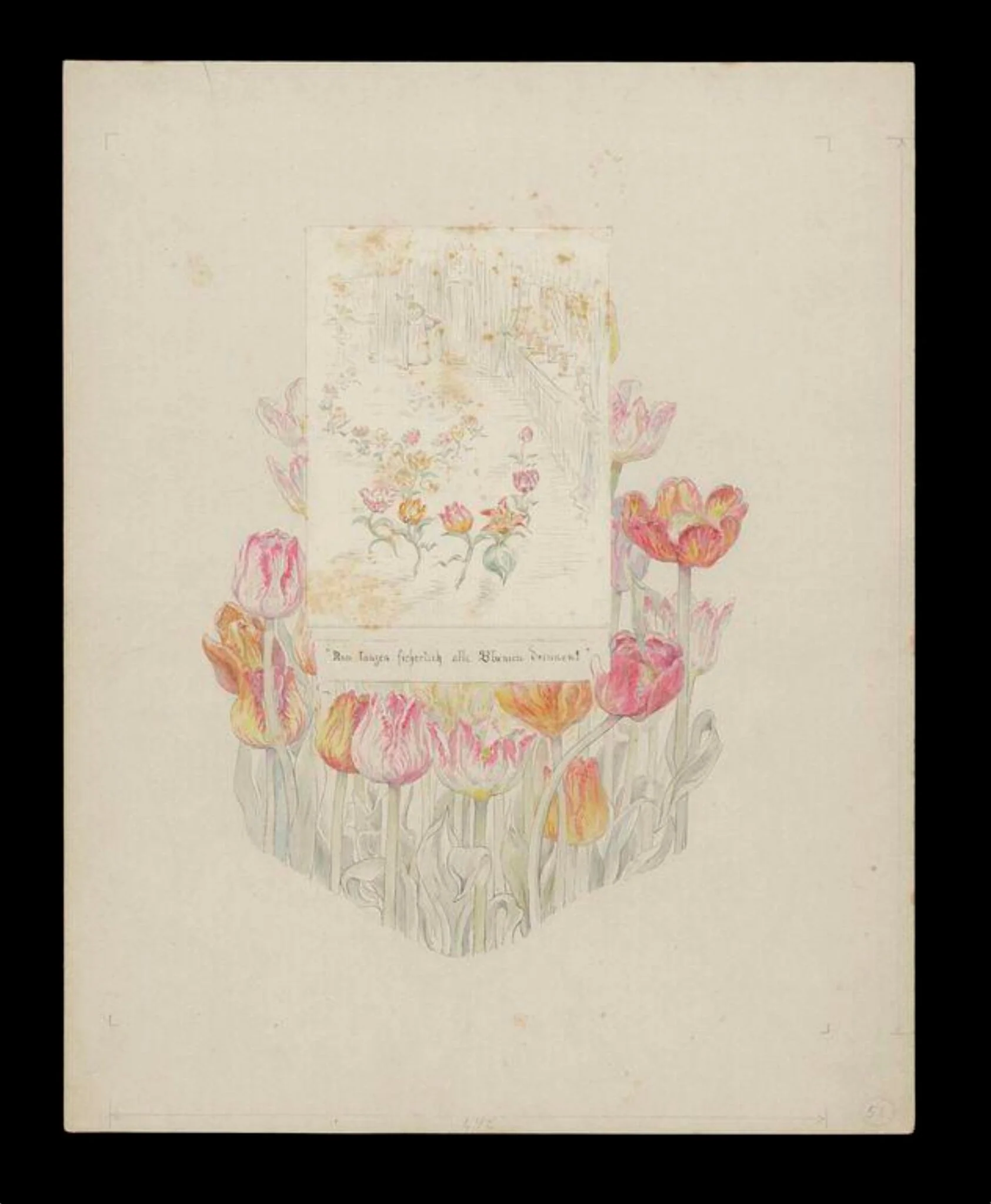 Illustration to 'Little Ida's Flowers', by Beatrix Potter, watercolor, 1894