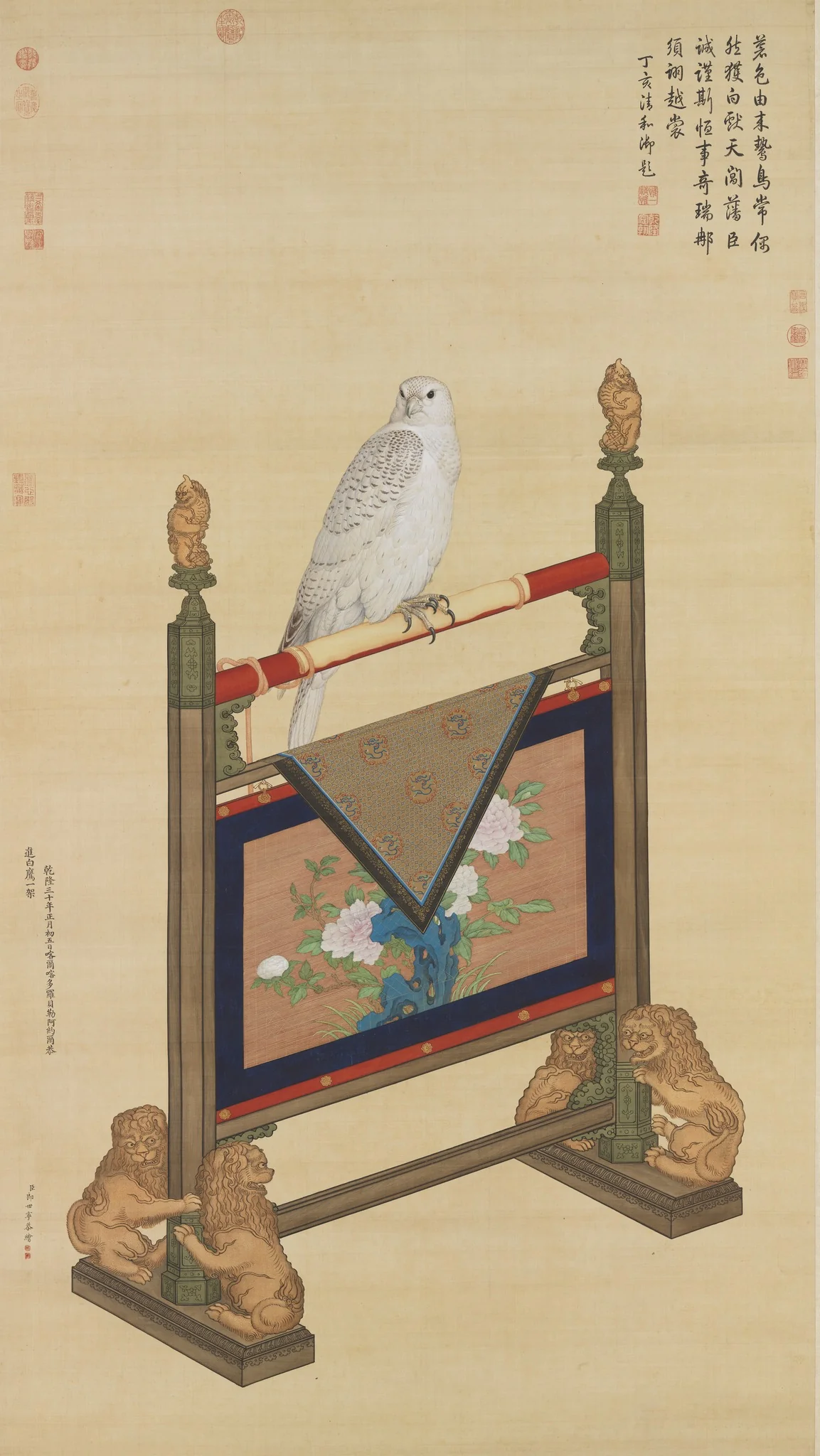 White Eagle, by Giuseppe Castiglione, unspecified, 1765