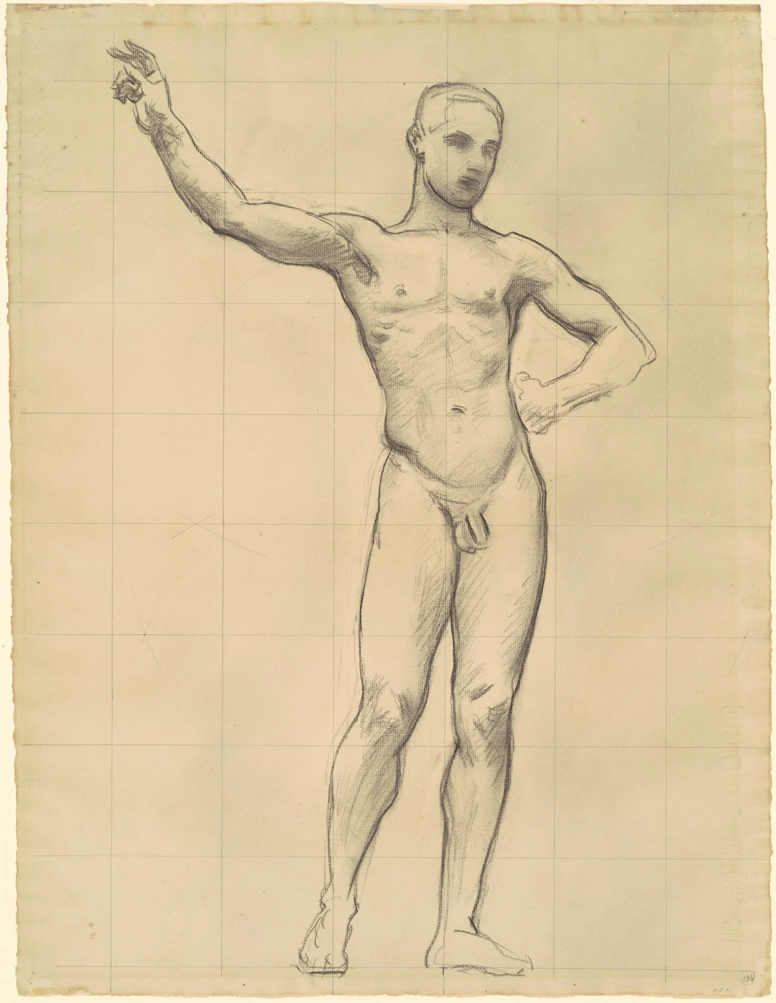 Study of Apollo for "Apollo and the Muses"