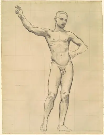 Study of Apollo for "Apollo and the Muses"