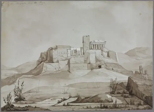 The Acropolis from the Pnyx, Athens, Greece