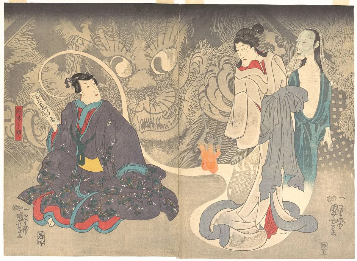 Untitled, by Utagawa Kuniyoshi, ink, 1850