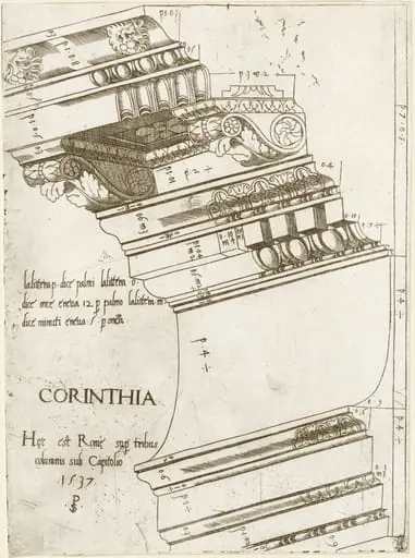 Entablature from the Temple of Vespasian, Rome
