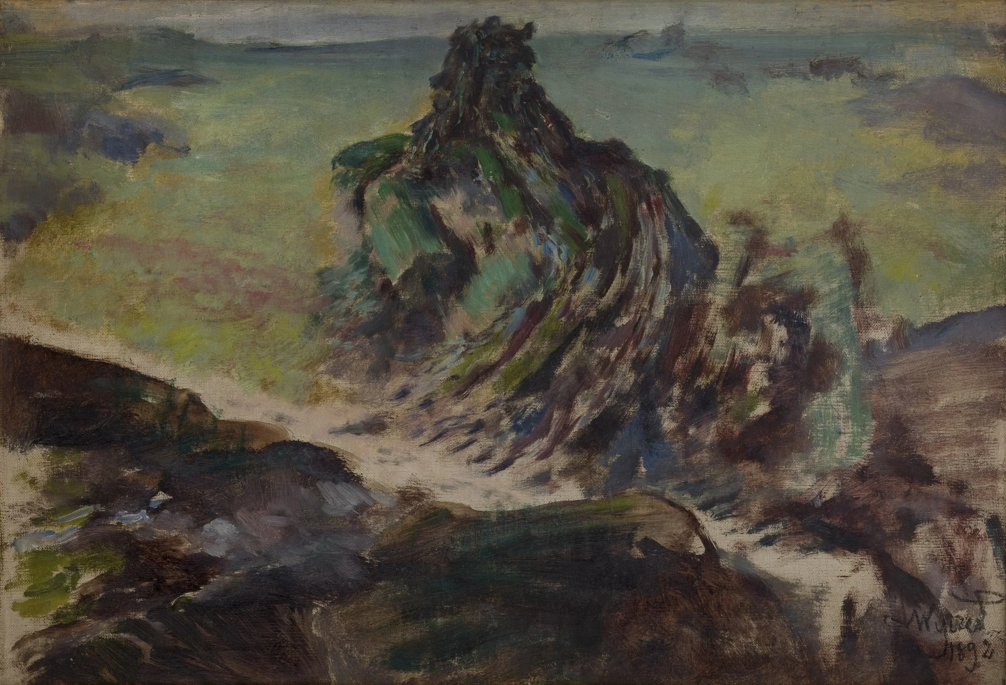 Petrified Druid, by Leon Wyczółkowski, oil, 1896