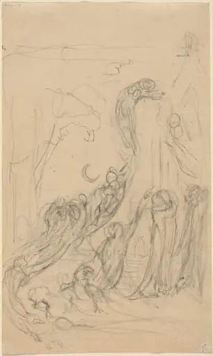 A Resurrection Scene (The Gambols of Ghosts) [recto]