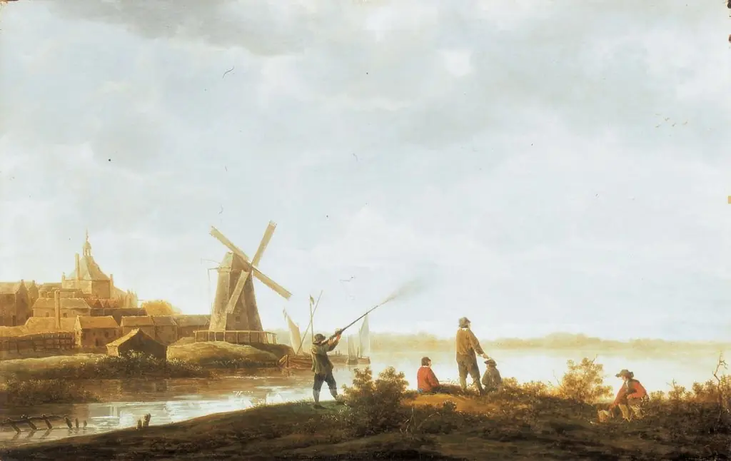 View of Dordrecht with the Rietdijkse Poort