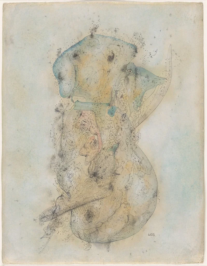 Untitled, by Wols, watercolor, 1943