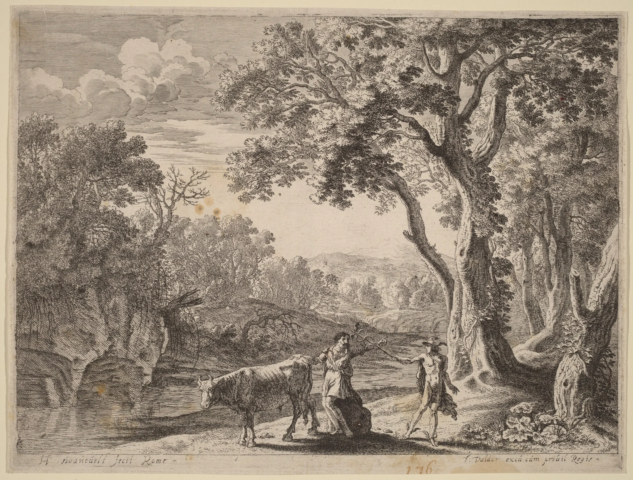 Battus Transformed into Stone